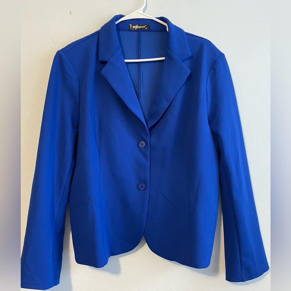 Allegra K Cobalt Blazer